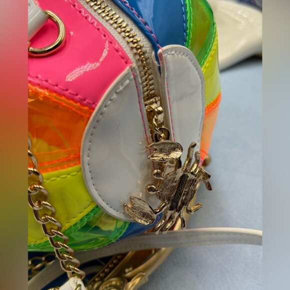 🆕 BETSEY JOHNSON 🧿 NWOT Havin A Ball Beach Ball Novelty Kitsch Crossbody Bag - Picture 9 of 16